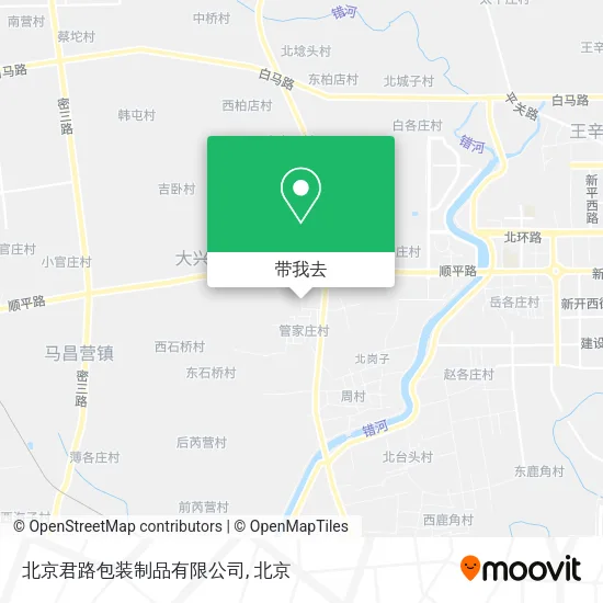 北京君路包装制品有限公司地图