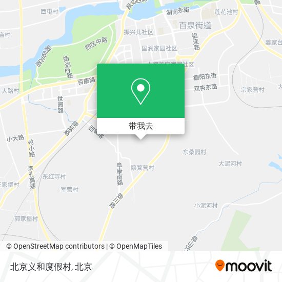 北京义和度假村地图