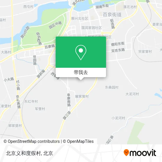 北京义和度假村地图