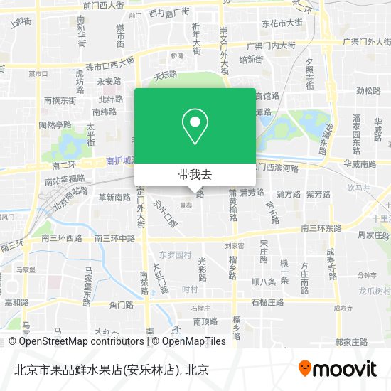 北京市果品鲜水果店(安乐林店)地图