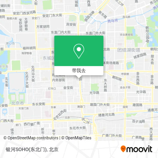 银河SOHO(东北门)地图