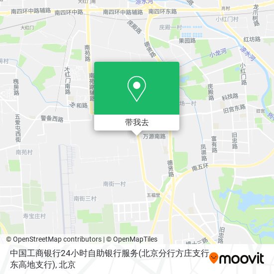 中国工商银行24小时自助银行服务(北京分行方庄支行东高地支行)地图