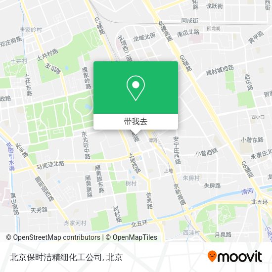北京保时洁精细化工公司地图