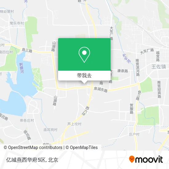 亿城燕西华府5区地图