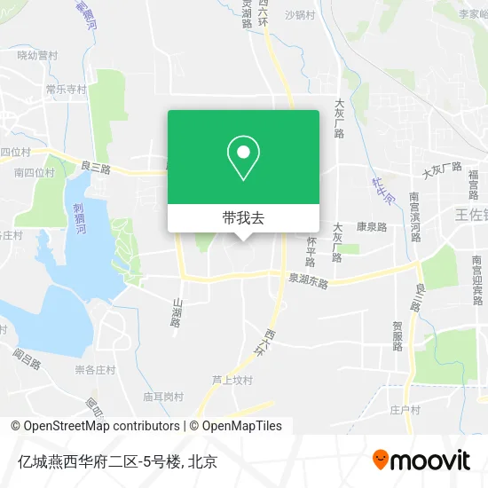 亿城燕西华府二区-5号楼地图