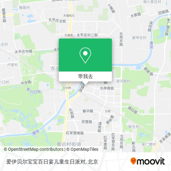 爱伊贝尔宝宝百日宴儿童生日派对地图