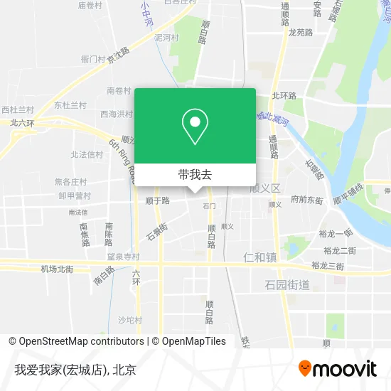 我爱我家(宏城店)地图
