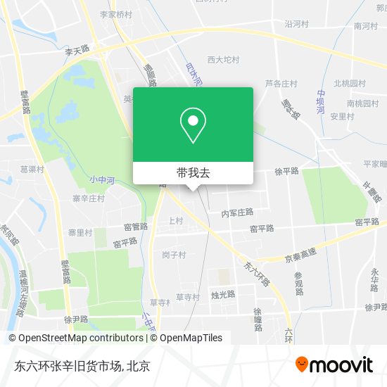 东六环张辛旧货市场地图