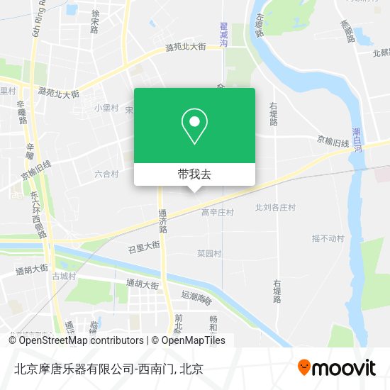 北京摩唐乐器有限公司-西南门地图