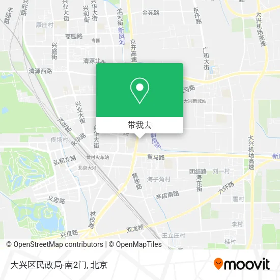 大兴区民政局-南2门地图
