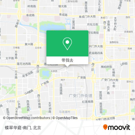 蝶翠华庭-南门地图