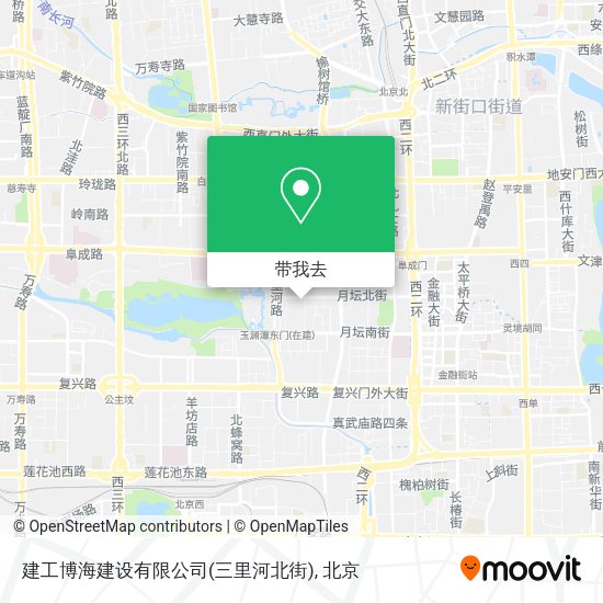建工博海建设有限公司(三里河北街)地图