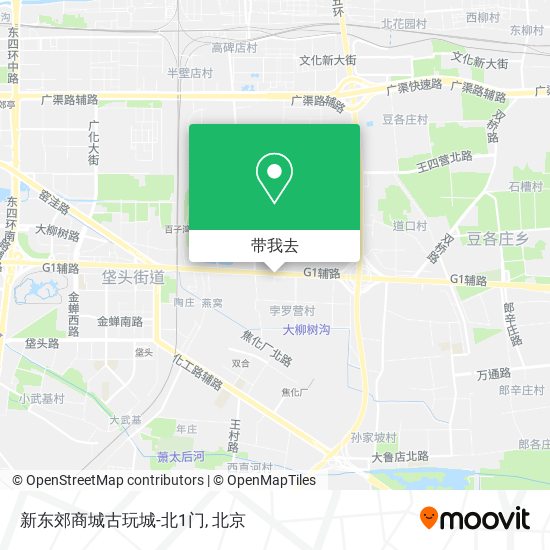 新东郊商城古玩城-北1门地图