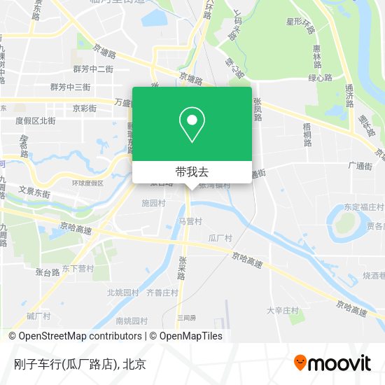 刚子车行(瓜厂路店)地图