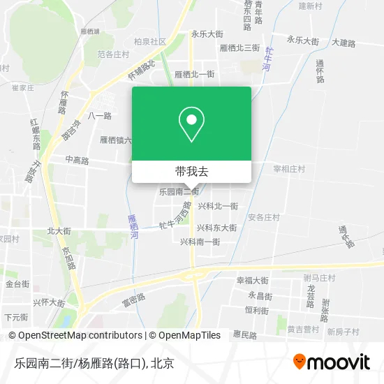 乐园南二街/杨雁路(路口)地图