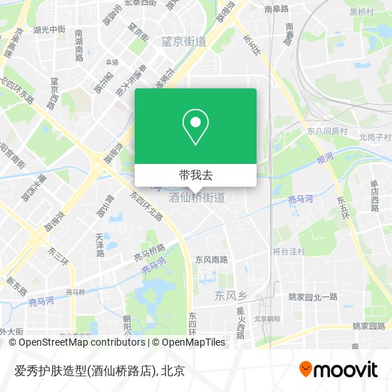 爱秀护肤造型(酒仙桥路店)地图