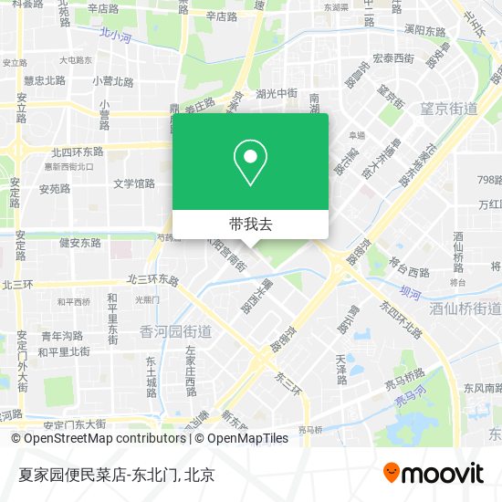 夏家园便民菜店-东北门地图
