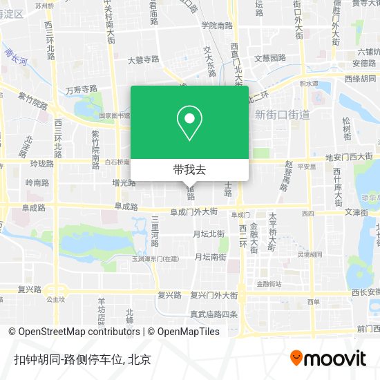 扣钟胡同-路侧停车位地图