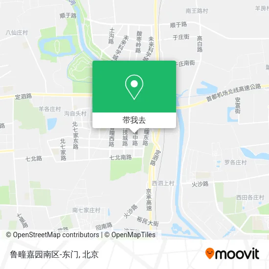 鲁疃嘉园南区-东门地图