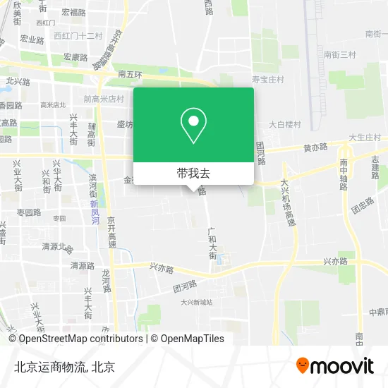 北京运商物流地图