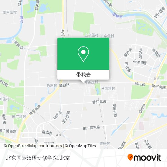 北京国际汉语研修学院地图