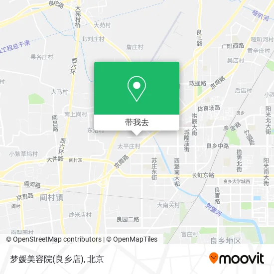 梦媛美容院(良乡店)地图