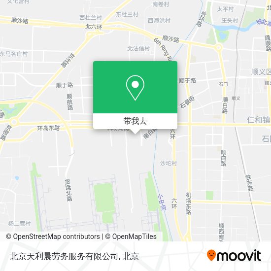 北京天利晨劳务服务有限公司地图