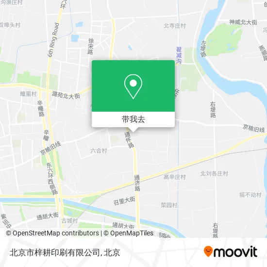 北京市梓耕印刷有限公司地图