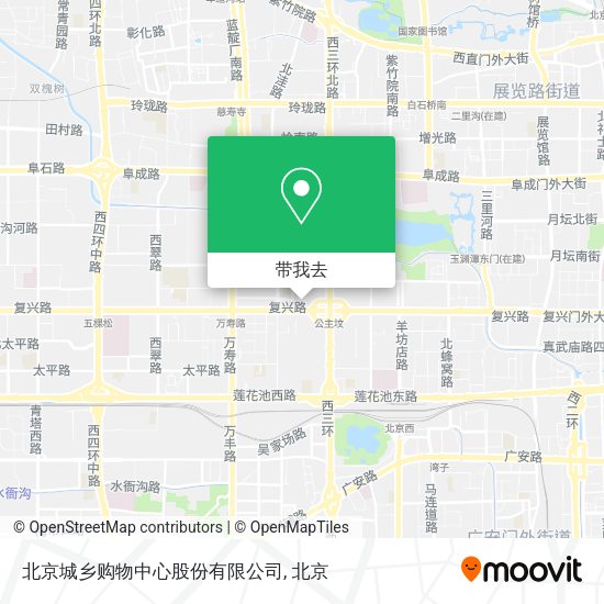 北京城乡购物中心股份有限公司地图