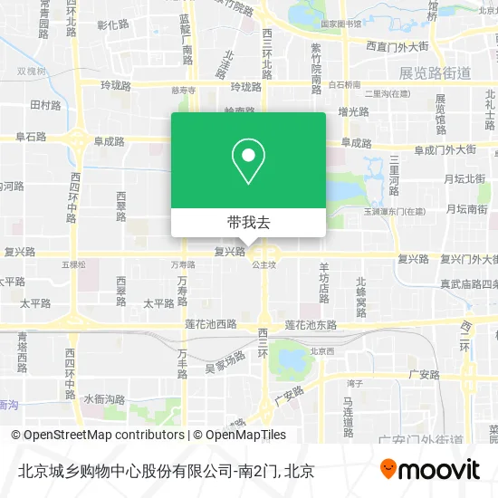 北京城乡购物中心股份有限公司-南2门地图