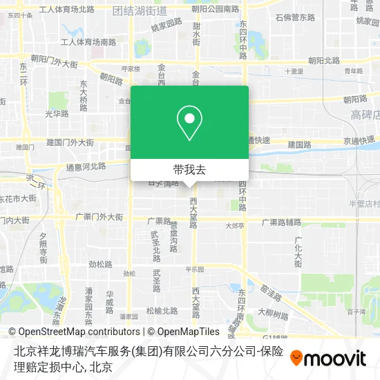 北京祥龙博瑞汽车服务(集团)有限公司六分公司-保险理赔定损中心地图
