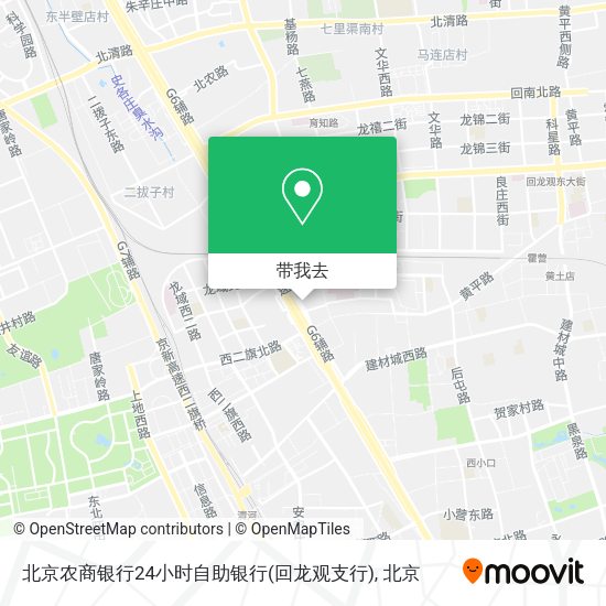 北京农商银行24小时自助银行(回龙观支行)地图