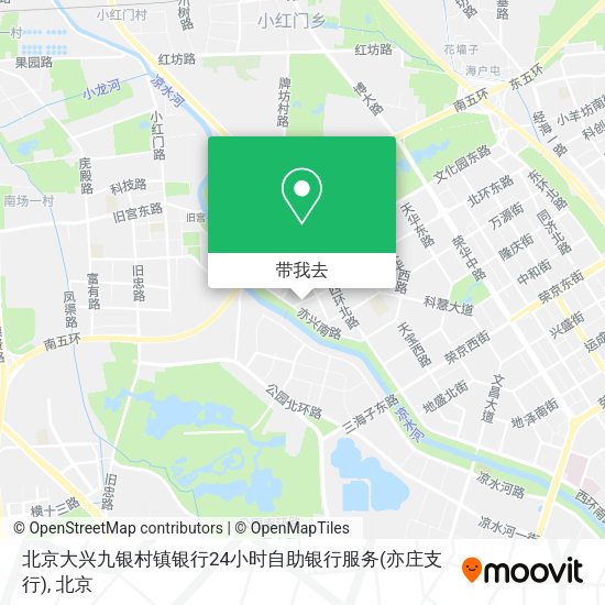 北京大兴九银村镇银行24小时自助银行服务(亦庄支行)地图