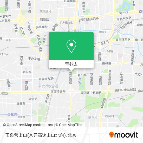 玉泉营出口(京开高速出口北向)地图