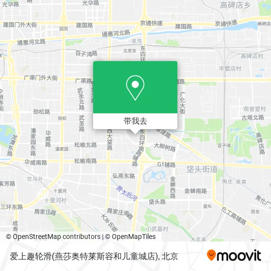 爱上趣轮滑(燕莎奥特莱斯容和儿童城店)地图