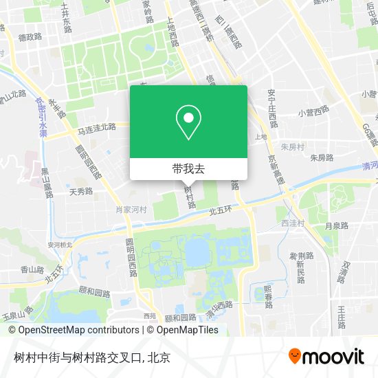树村中街与树村路交叉口地图