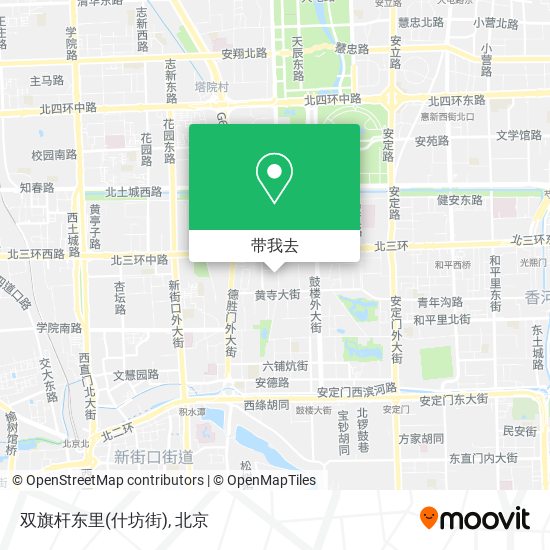 双旗杆东里(什坊街)地图