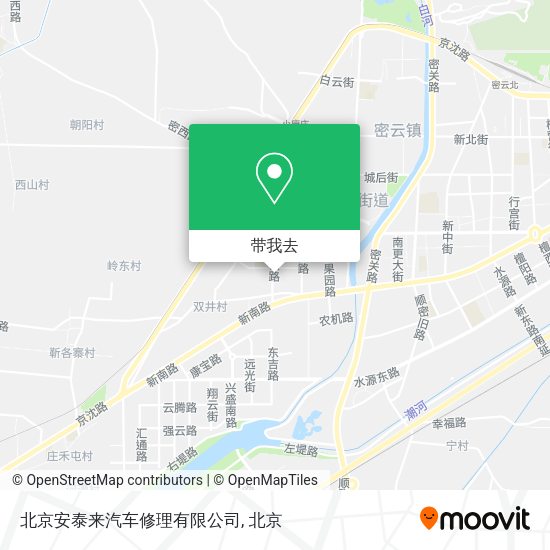 北京安泰来汽车修理有限公司地图