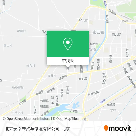北京安泰来汽车修理有限公司地图