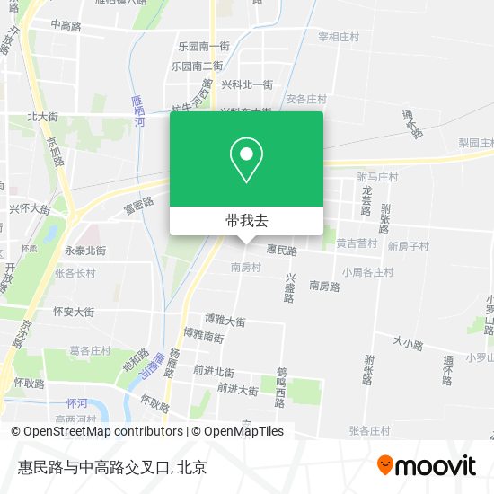 惠民路与中高路交叉口地图