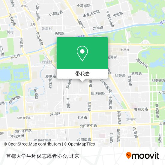 首都大学生环保志愿者协会地图