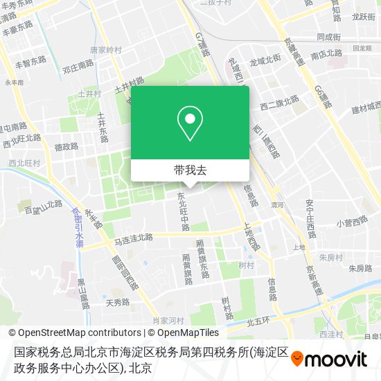 国家税务总局北京市海淀区税务局第四税务所(海淀区政务服务中心办公区)地图
