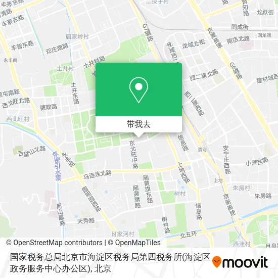 国家税务总局北京市海淀区税务局第四税务所(海淀区政务服务中心办公区)地图