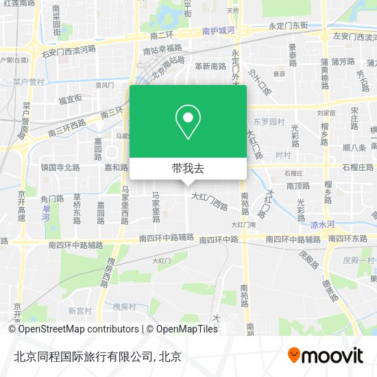 北京同程国际旅行有限公司地图