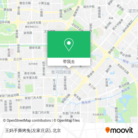 王妈手撕烤兔(左家庄店)地图