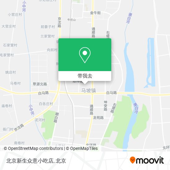 北京新生众意小吃店地图