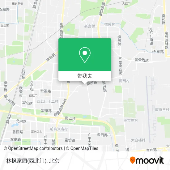 林枫家园(西北门)地图