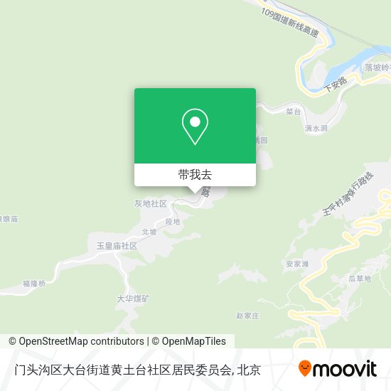 门头沟区大台街道黄土台社区居民委员会地图