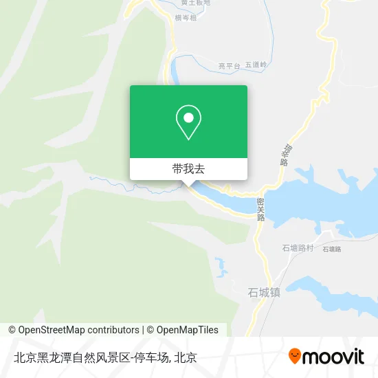 北京黑龙潭自然风景区-停车场地图