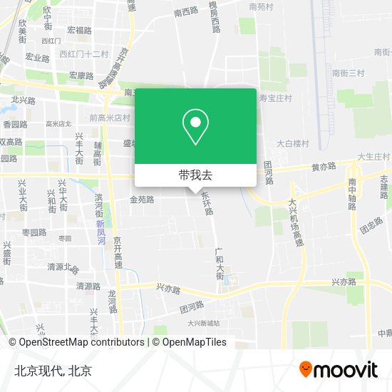 北京现代地图